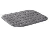 Giselle Weighted Lap Blanket 3.2KG Grey Crystal Velvet Quilted Glass Bead Fill for Sofa Office WBLANKET-LAP-32KG-GY