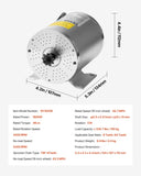 1800W Electric Brushless DC Motor 48V 4500rpm Motor for E-Bike Dirt Bike V952-ZLWSDJTJ1800MU0S6V9