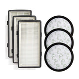 3set Filter Kit.Compatible For RO7611 RO7623 RO7634 RO76 Vacuum Cleaner Parts Kit Compact Power V1366-AZ2-W-06986