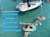 Floating Water Safety Rope with Clip Quick Connect to River Tube, Kayak Safety Vest &Floating Lily V1366-AZ2-W-14556