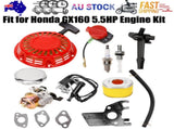 For Honda GX160 5.5HP Recoil Carburetor Ignition Coil Spark Plug Air Filter V201-W13391305