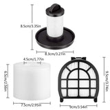 HEPA Filter Compatible for Shark LZ600 LZ601 LZ602 LZ602C UpLight Lift-Away DuoClean Vacuums V1369-AZ3-W-13804