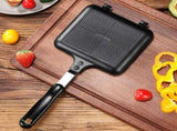 Nonstick Black Aluminum Alloy Sandwich Maker Pan for Home Kitchen Cooking and Grilling V1366-AZ2-W-20318
