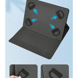 Tablet Keyboard Case Universal Bluetooth Backlit Touch Keyboard for 9-11 Inch Tablets V1263-JX-7788