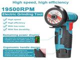 800W Mini Cordless Brushless Angle Grinder Cutting Tool W/ 2x Battery & Charger V201-CUT0012BU8AU