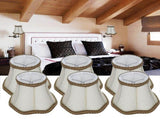 6Pcs Desktop Table Lamp Cover Fabric Lampshade Accessory for E14 Chandelier Light Bulb V1294-YM0901-3119200094011