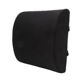Seat Cushion and Lumbar Support Pillow Black Suede Memory Foam Reduce Tailbone Pressure Chair Pads V1294-YM0901-3117230210511