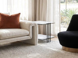 Interior Ave - Milano Black Square Side Table V355-IA-ST3-MB