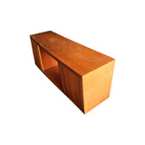 TV Cabinet MDF Brown Colour Two Sideboards Open Space V43-TVC-TOBY