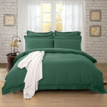 1000TC Tailored Super King Size Quilt/Duvet Cover Set - Dark Green V493-SK-17