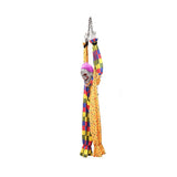 5.6 Ft Halloween Hanging Animated Talking & Shaking Scary Clown with Chain, Touch Activated for V1366-AZ2-W-17878