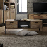 Coffee Table 2 Drawers Particle Board Storage in Oak Colour V43-CT-MAS-OK