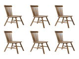 Levede 6x Dining Chairs Kitchen Windor Oak CH1035-2-OAX3