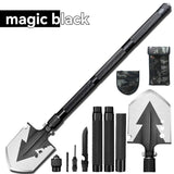 multifunctional military shovel, outdoor folding shovel, survival gear, heavy-duty spade, camping V1102-145-12987-GRY-96CM