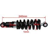 240mm Motorcycle Rear Shock Absorber Suspension for Bike Trail ATV Rear Shock Absorber Load for V1366-AZ2-W-03628