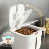Large Size Sealed Rice Storage Container with Push-Button V888-ELOSUNG56117-2