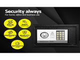 UL-TECH Security Safe Box 8.5L SAF-20EA-MTL-BK