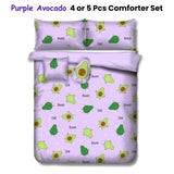 Ramesses Purple Avocado Kids Advventure 5 Pcs Comforter Set King V442-KIT-COMFORTER-AVOCADO-PURPLE-KI