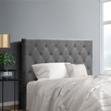 Artiss Bed Head Headboard King Single Size Fabric - CAPPI Grey BFRAME-H-CAPPI-KS-GY