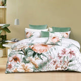 Bianca Sariya White Cotton Sateen Quilt Cover Set Queen V442-BCA-QUILTCS-SARIYA-WHITE-QS