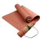 Powertrain TPE Yoga Exercise Pilates Mat 6mm - Pink YM-TPE-SC-PK