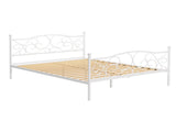 Artiss Bed Frame Queen Size Metal Bed Frame GROA MBED-C-GROA-Q-WH-AB