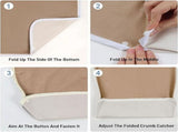 Adult Bibs for Men Women Elderly, Washable Clothing Protector with Debris Trap, Adjustable Closure, V1369-AZ3-W-18939