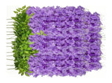 14PCS Ceiling Artificial Wisteria Flower Six Leaf Purple Blue Fake Vines Decoration for Wedding Home V1294-YM0512-3115220121711