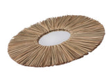 Woven Wall Mirror Decorative Hanging Round Seagrass Wall Mirror for Bedroom Living Room Home V1294-YM0703-3115230038812