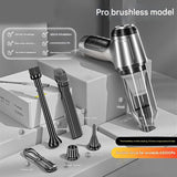 Silver-gray Multi-Functional Cordless Handheld Vacuum Cleaner - Powerful Blower & Inflator for Car V888-ELOSUNG34677
