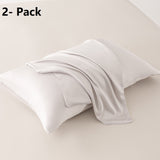 2-pack Pink Bamboo Pulp Fibre Pillowcase - 48x74cm Single - Cooling Silky Touch, Moisture Wicking, V888-ELOSUNG56171-10