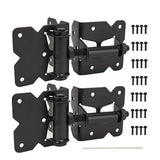 Heavy Duty Self Closing Gate Hinges for Wooden Fences , 90 Degree Adjustable Gate Door Hinges V1366-AZ2-W-14653