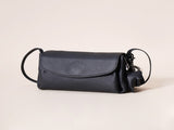 Genuine Leather Flap Crossbody Bag with Elephant Charm - Compact & Stylish Shoulder Purse V888-ELOSUNG35967