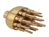 Fountain Nozzle Brass 3 Layers Adjustable Water Fountain Nozzle Spray Sprinkler for Garden Park Pond V1294-YM0703-3111230049411