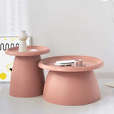 Artiss Coffee Table Round 71CM Plastic Pink AI-PP-CT-L-PK