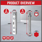 Trailer Caravan Canopy Jack Leg Stand Heavy Duty 2267KG/5000lbs Side Handle V465-95224