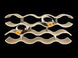 Wooden Wave Wine Rack/Creative Home Grape Wine Holder Shelf Cabinet/Bottle Rack V63-835691