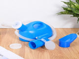 Portable Female Urinal Leak Prevention Bottle Shape Plastic Blue 1 Set V1192-AZ-W-30624