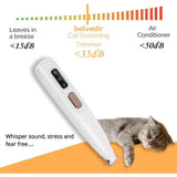 Cat Grooming Trimmer, Low Noise Waterproof Rechargeable Pet Paw Trimmer for Paws, Ears, Face, Eyes V1192-AZ-W-17635