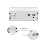 LED Mirror Desk Clock with Snooze Function & Temperature Digital Alarm Clock, Large LED V1102-ZMNZLED001
