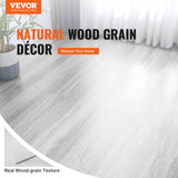 Self Adhesive Vinyl Floor Tiles 36 x 6 inch, 36 Tiles 2.5mm Thick Peel & Stick, Light Gray Wood V952-ZZYXJDDQHMW3V79TYV0