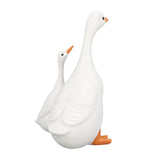 Lifelike Mother Duck and Duckling Resin Statue for Patio Yard Decoration Duck Sculpture Animal V1294-YM0901-3115250020111