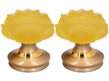 2Set LED Lotus Buddha Lamp Imitated Colored Glaze Prayer Light Home Meditation Buddhist SuppliesAU V1294-YM0710-3115210176813
