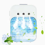 Portable Misting Fans, Water Spray Fan, 2000mah Battery Turbine Wind USB Rechargeable, Quiet V1369-AZ3-W-10366