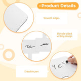 30 Sets Handheld White with Pens, Double Sided Dry Erase Signs, 9.06" x 6.89", Handheld White V1369-AZ3-W-08701