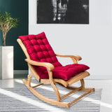 Suede Sun Lounger Chair Cushions Non Slip Rocking Chair Cushion Garden Recliner Quilted Thick Padded V1294-YM0717-10192563