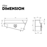 900mm Under Tray Tool Box Pair Aluminium Toolboxes Set Truck Undertray Underbody V379-UTALFLT900