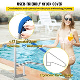 Pool Rail 54x36 Pool Railing 304 Stainless Steel 250LBS Load Capacity Silver Rustproof Pool Handrail V952-BXGYCFS4W54X36YC1V0