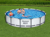 Bestway Swimming Pool 427x427x122cm Steel Frame Above Ground Pools Round Filter Pump Ladder BW-POOL-R-427-5612Y