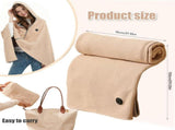 USB Heated Hooded Scarf with Zipper 3 Temperature Settings Apricot, 150 x 80 cm V1188-MS-708-035